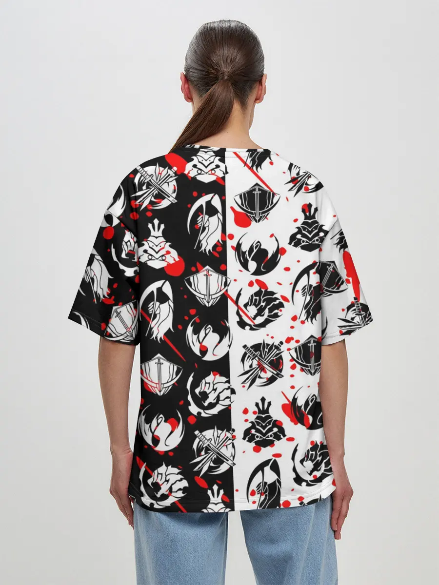 Женская футболка оверсайз / SOLO LEVELING / ГИЛЬДИИ