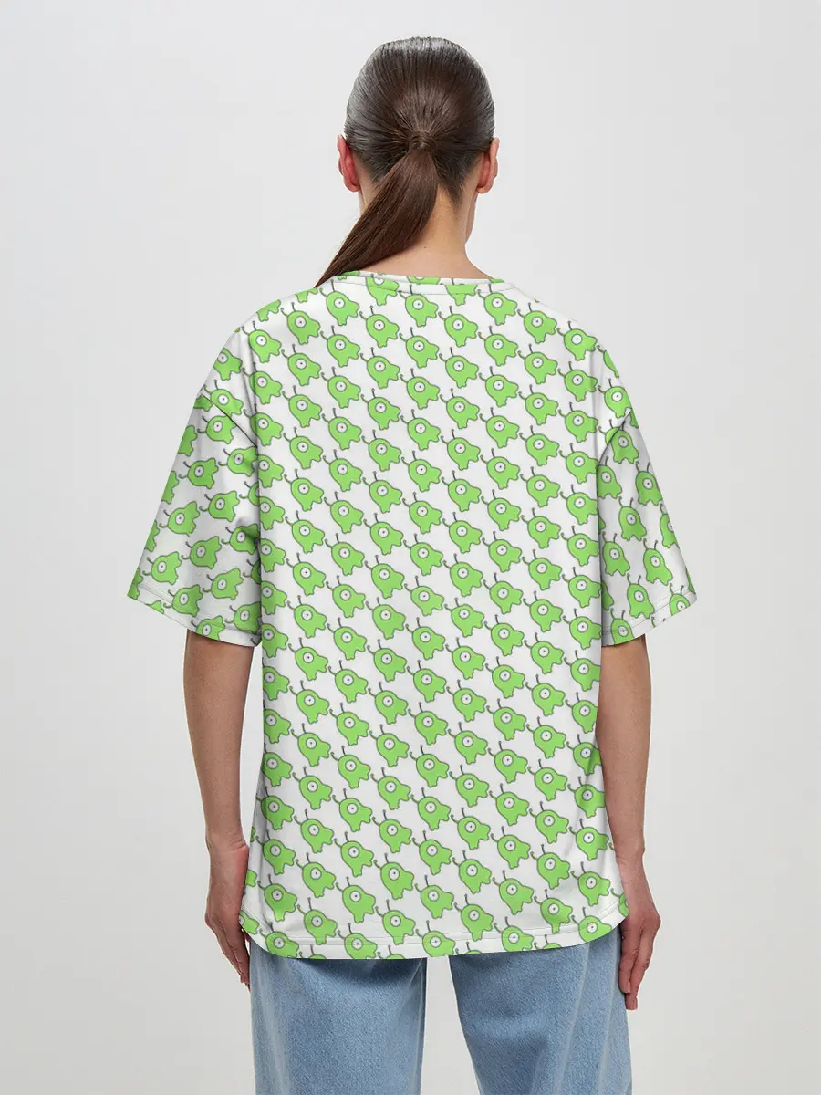 Женская футболка оверсайз / Мозговые слизни