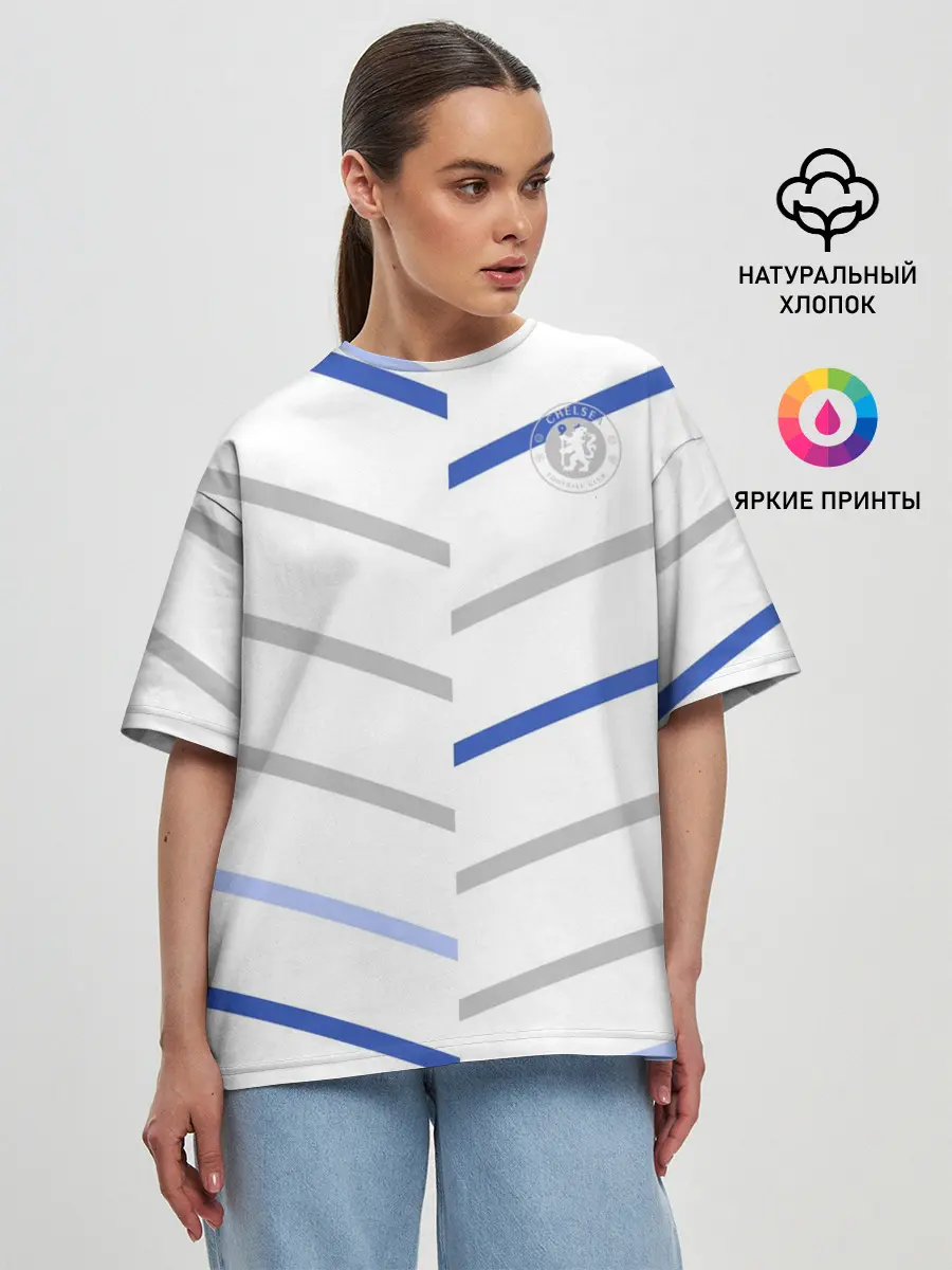 Женская футболка оверсайз / FC Chelsea | Fresh Top