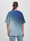 Женская футболка оверсайз / Текстура. Оттенки льда