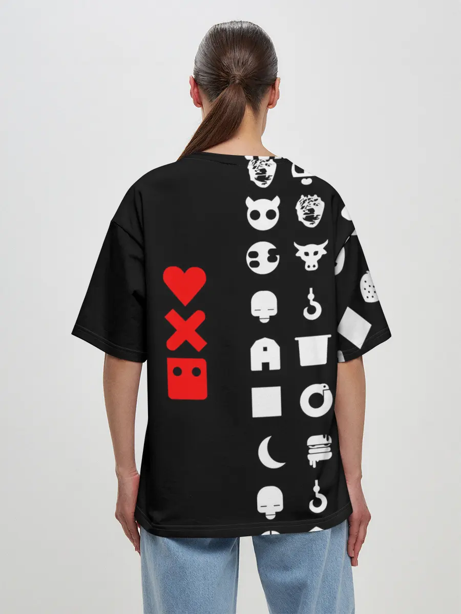 Женская футболка оверсайз / Любовь, смерть и роботы