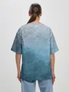 Женская футболка оверсайз / Blue Glass