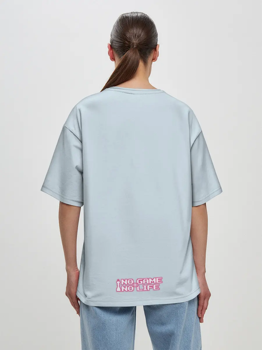 Женская футболка оверсайз / No game no life