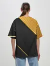 Женская футболка оверсайз / 3D BLACK & GOLD