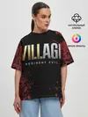 Женская футболка оверсайз / Resident Evil Village логотип