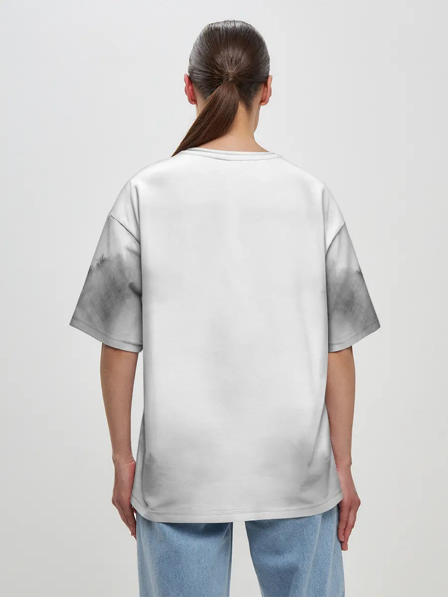 Женская футболка оверсайз / ВОЛК | WOLF