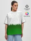 Женская футболка оверсайз / GREEN POWER