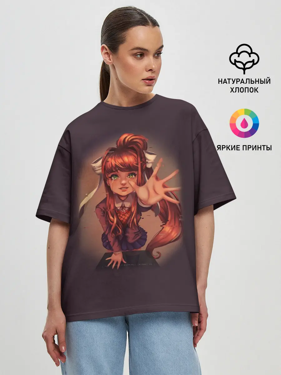 Женская футболка оверсайз / Моника.