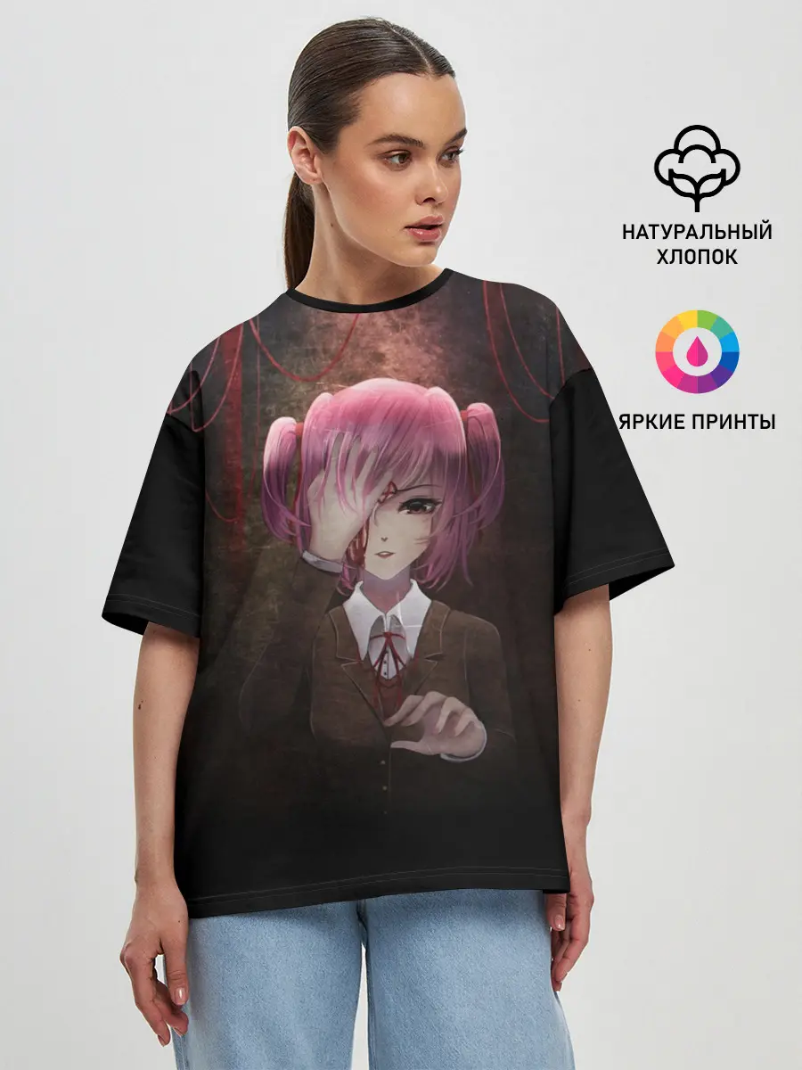 Женская футболка оверсайз / Нацуки