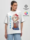 Женская футболка оверсайз / Doki Doki SAYORI