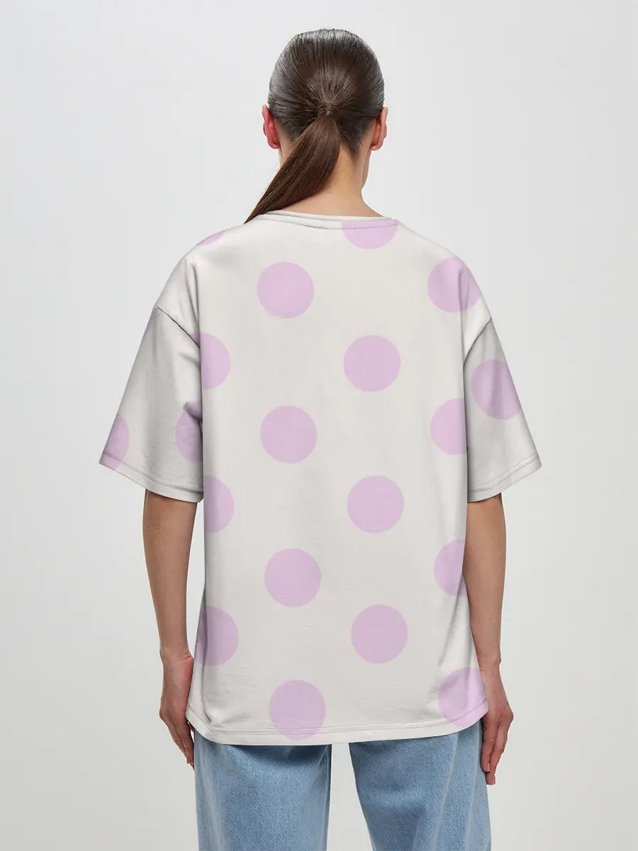 Женская футболка оверсайз / Doki Doki | Monika | Моника