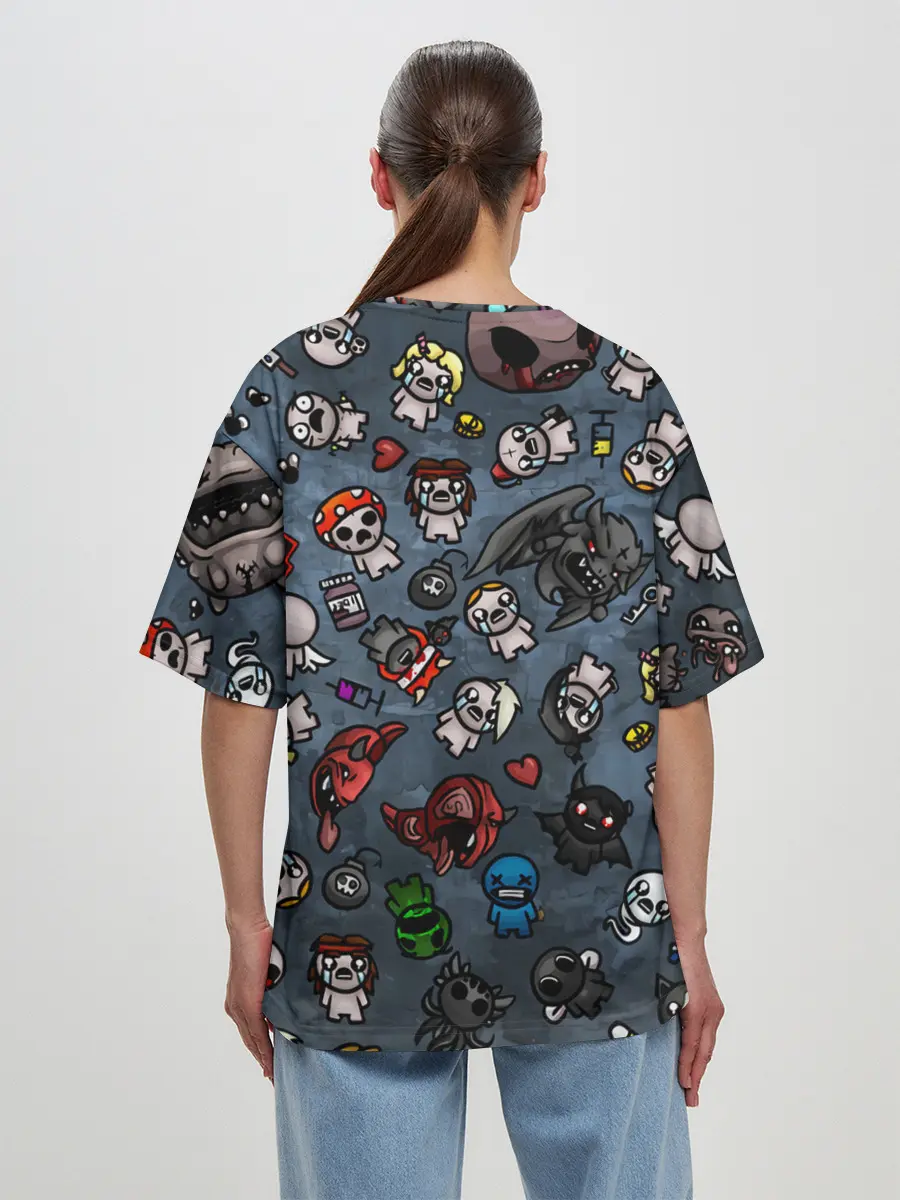 Женская футболка оверсайз / Узор Исаака