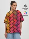 Женская футболка оверсайз / Colorful weave