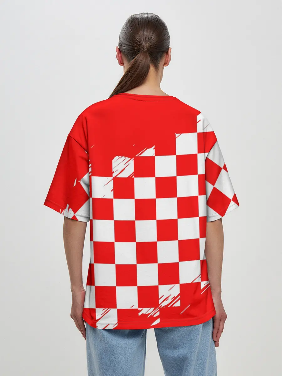 Женская футболка оверсайз / ЛУКА МОДРИЧ / LUKA MODRIC
