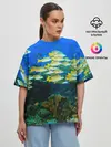 Женская футболка оверсайз / Коралловые рыбки