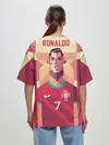 Женская футболка оверсайз / Криштиану Роналду