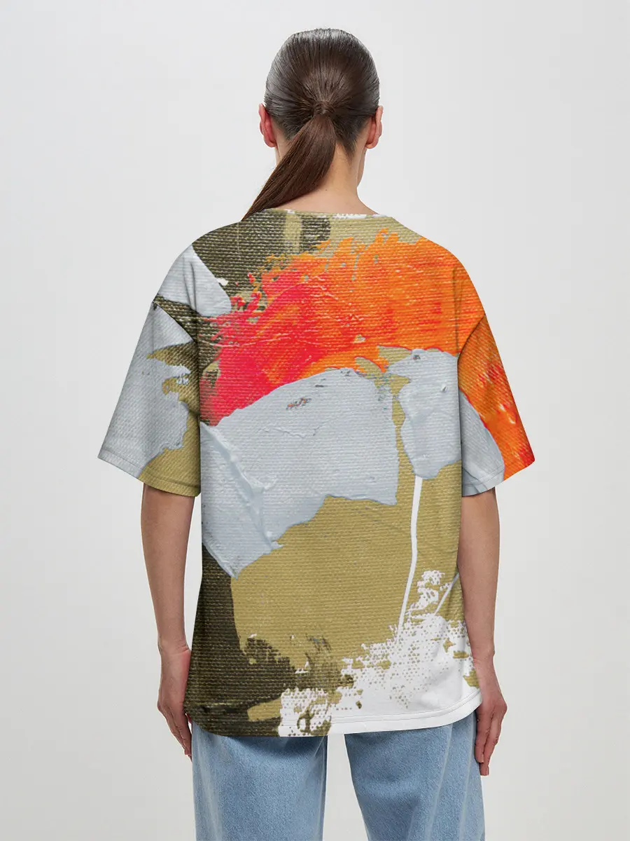 Женская футболка оверсайз / Art Abstraction