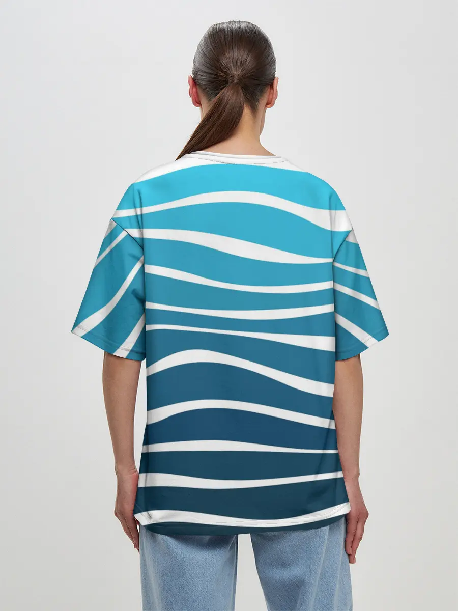 Женская футболка оверсайз / Корабль