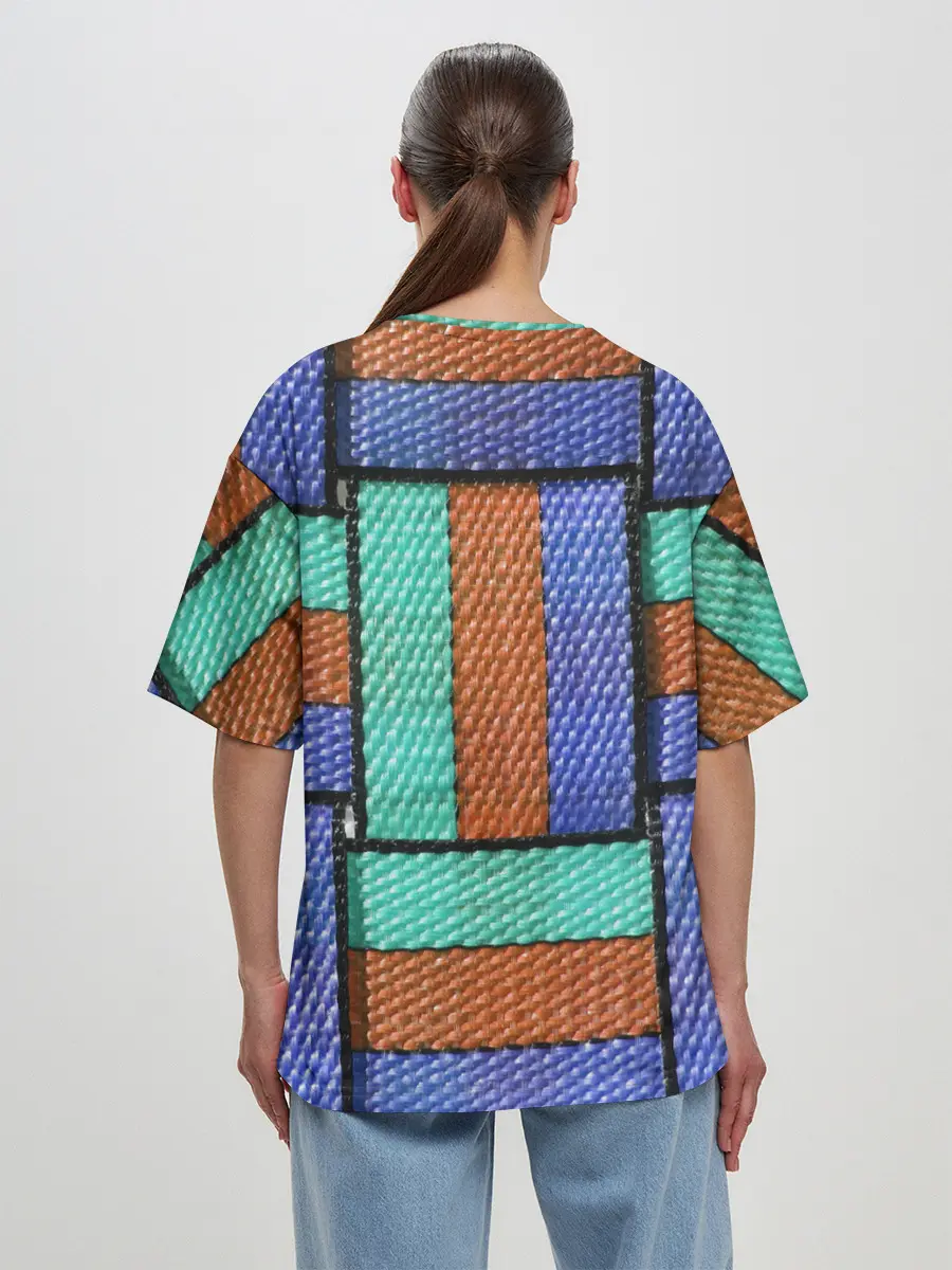 Женская футболка оверсайз / Stripes