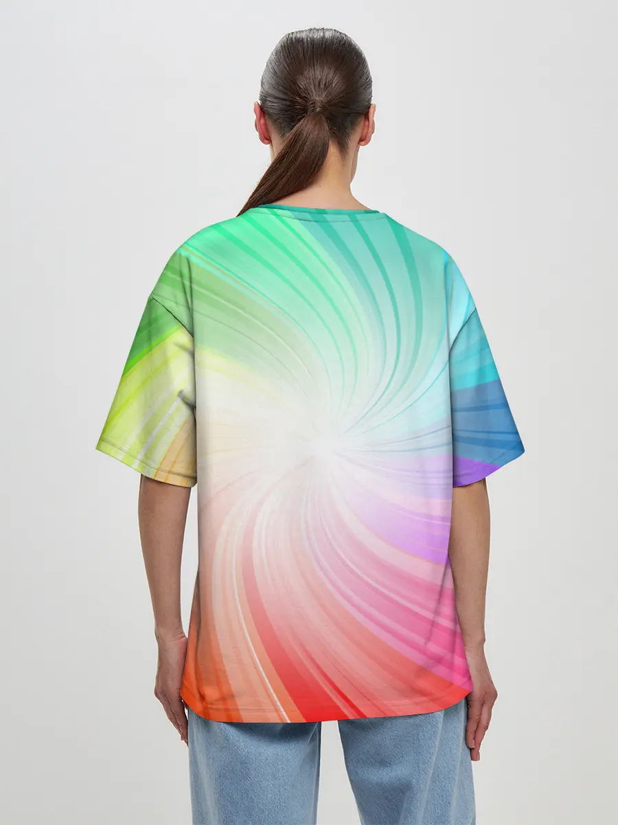 Женская футболка оверсайз / Танцующий единорог | Unicorn DAB