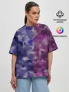 Женская футболка оверсайз / Sides Camouflage
