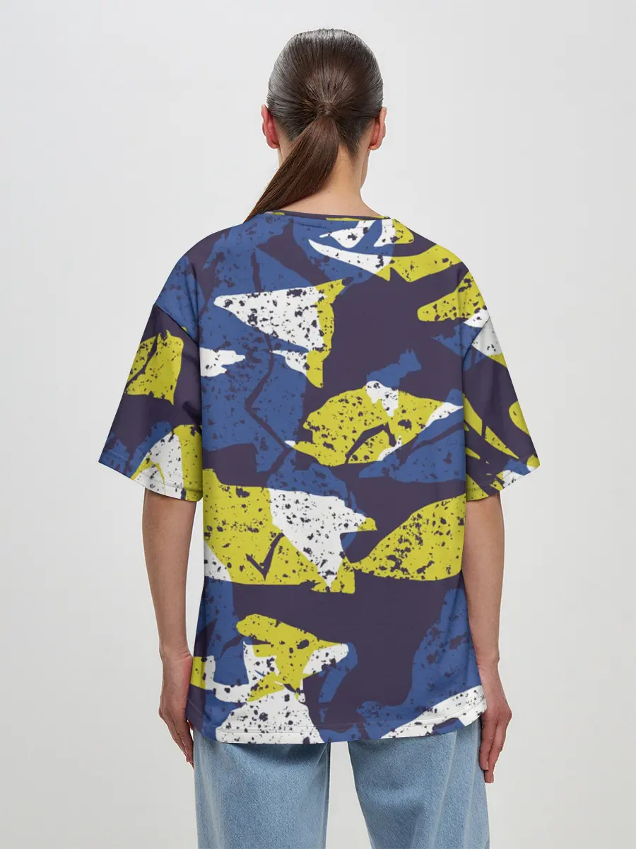 Женская футболка оверсайз / Пятна