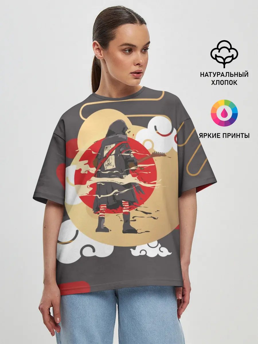 Женская футболка оверсайз / Ниндзя. Япония