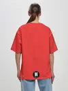 Женская футболка оверсайз / Suga Red