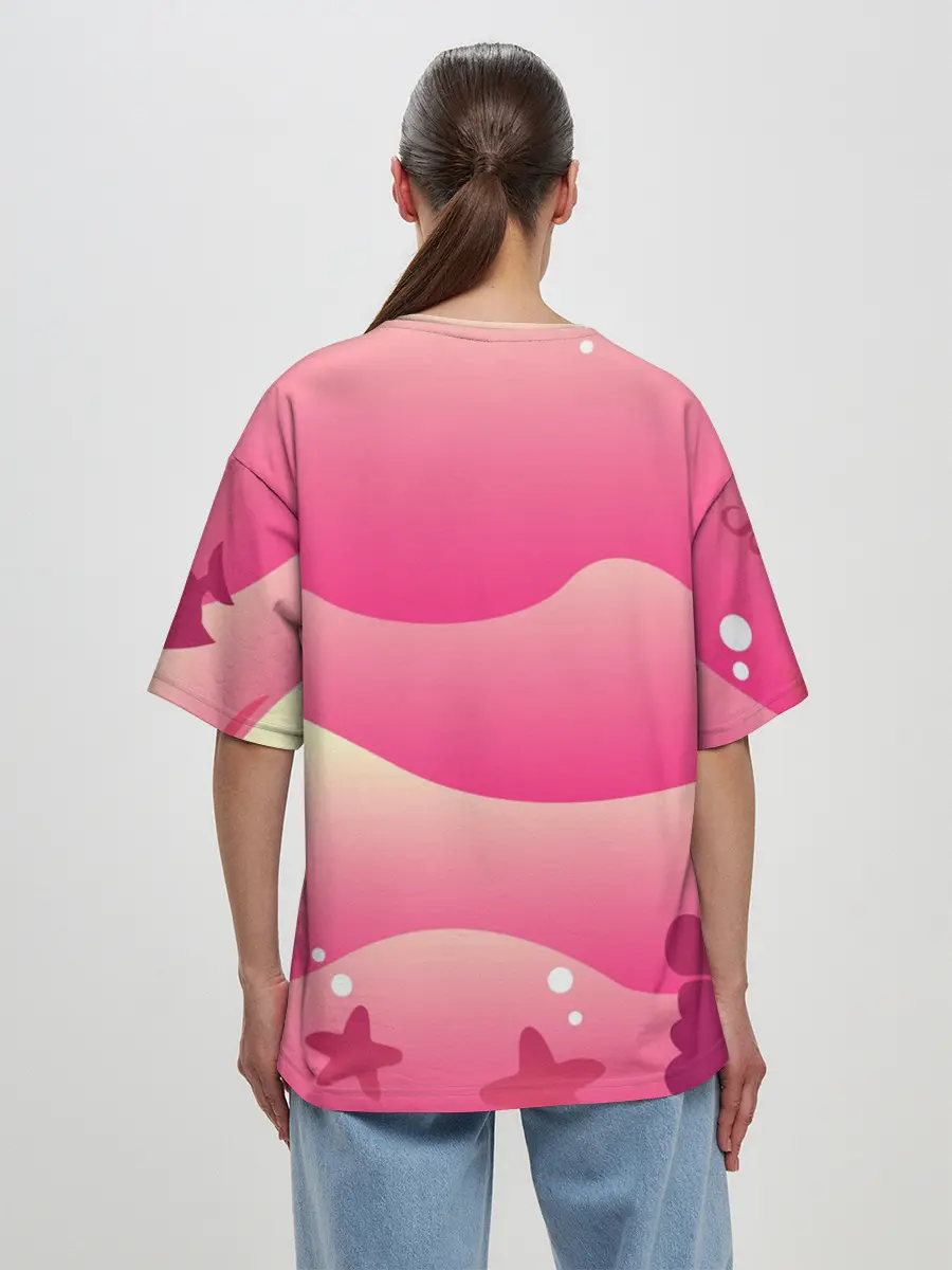 Женская футболка оверсайз / Русалка