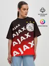 Женская футболка оверсайз / FC AJAX AMSTERDAM / ФК АЯКС