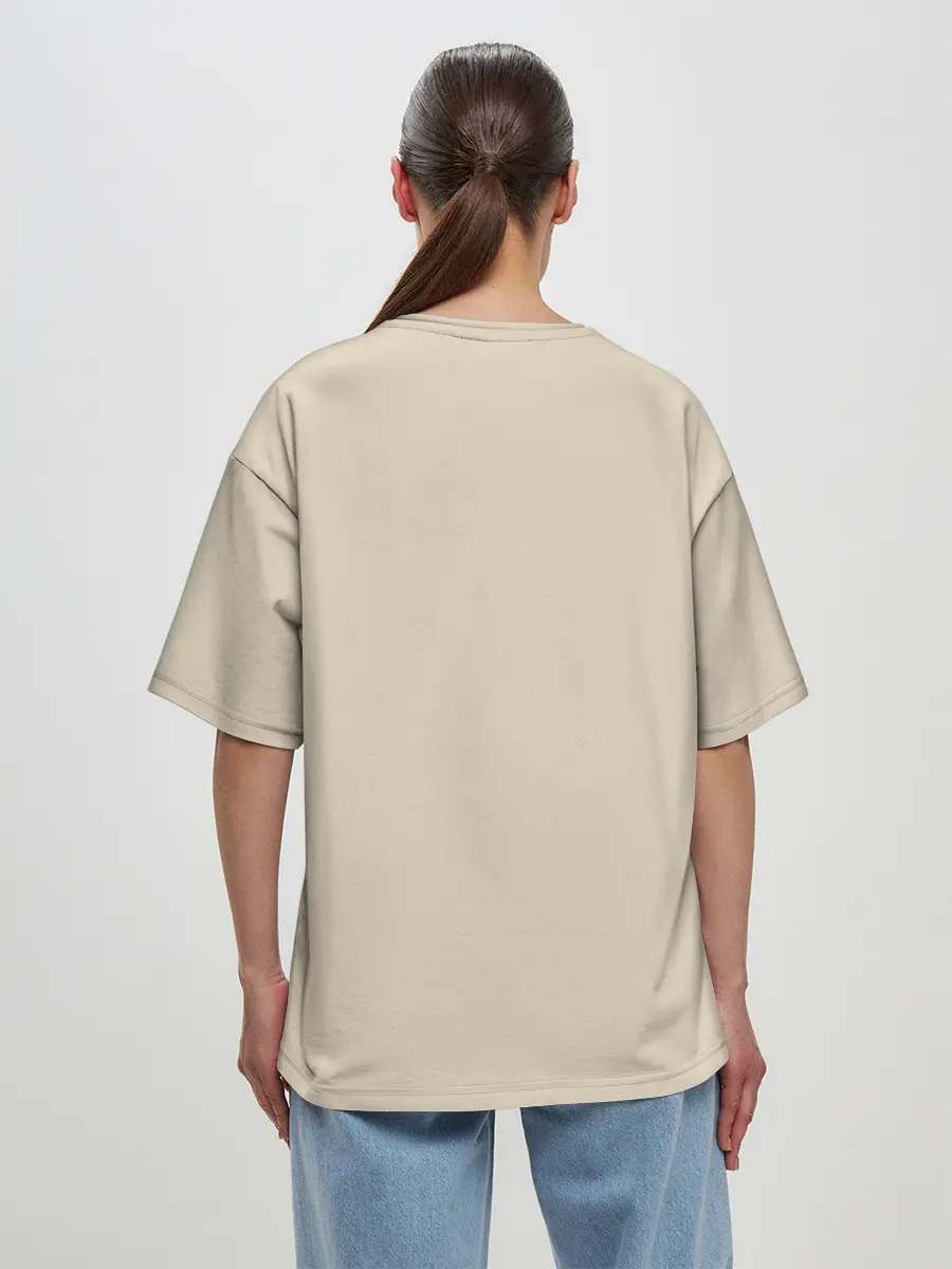 Женская футболка оверсайз / косатка