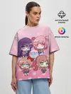 Женская футболка оверсайз / DOKI DOKI LITERATURE CLUB