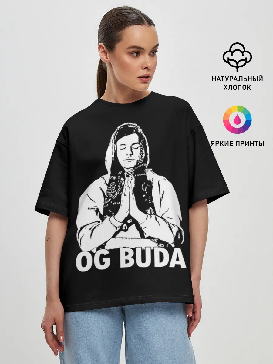 Женская футболка оверсайз / OG Buda