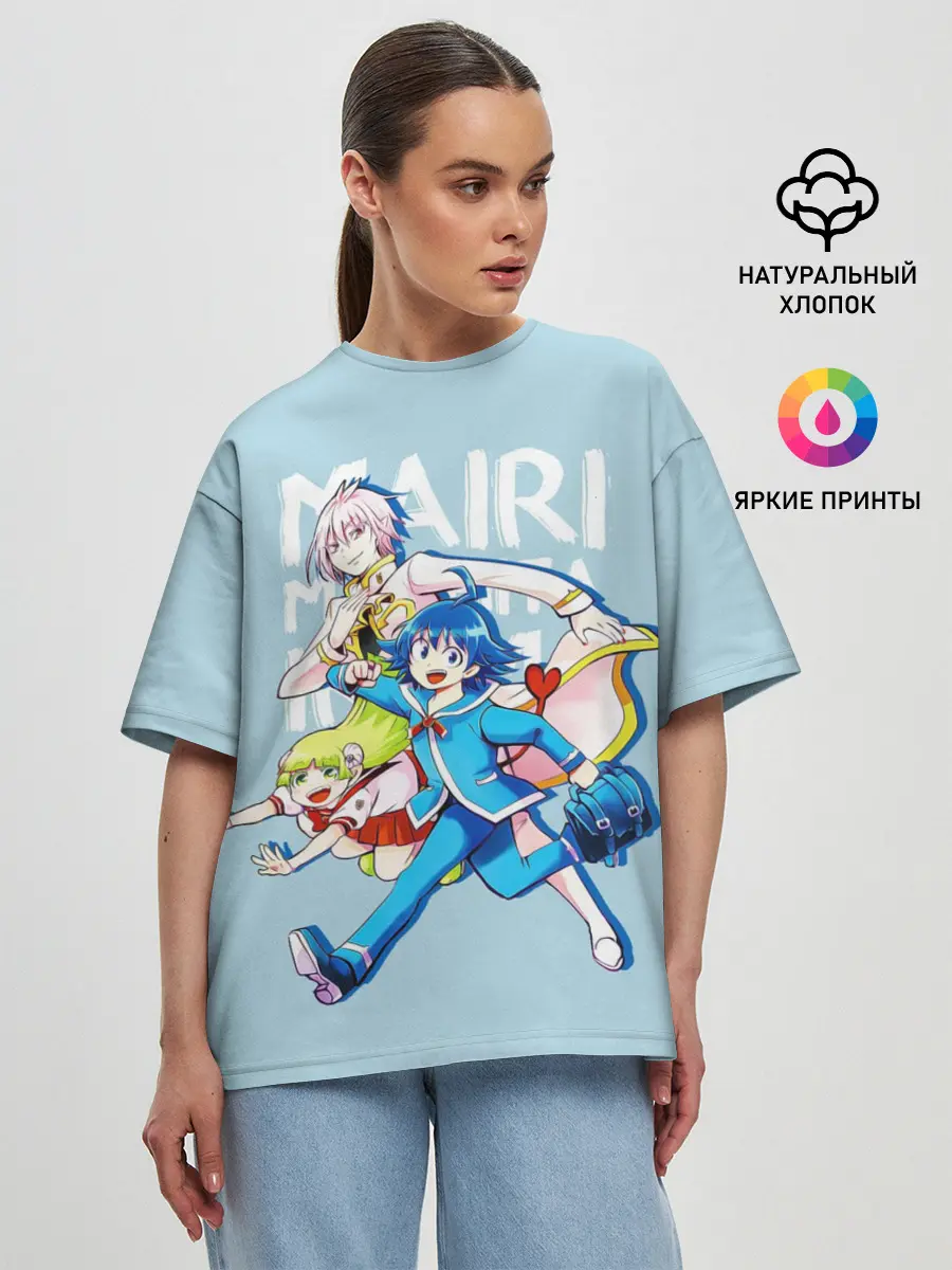 Женская футболка оверсайз / Mairimashita!
