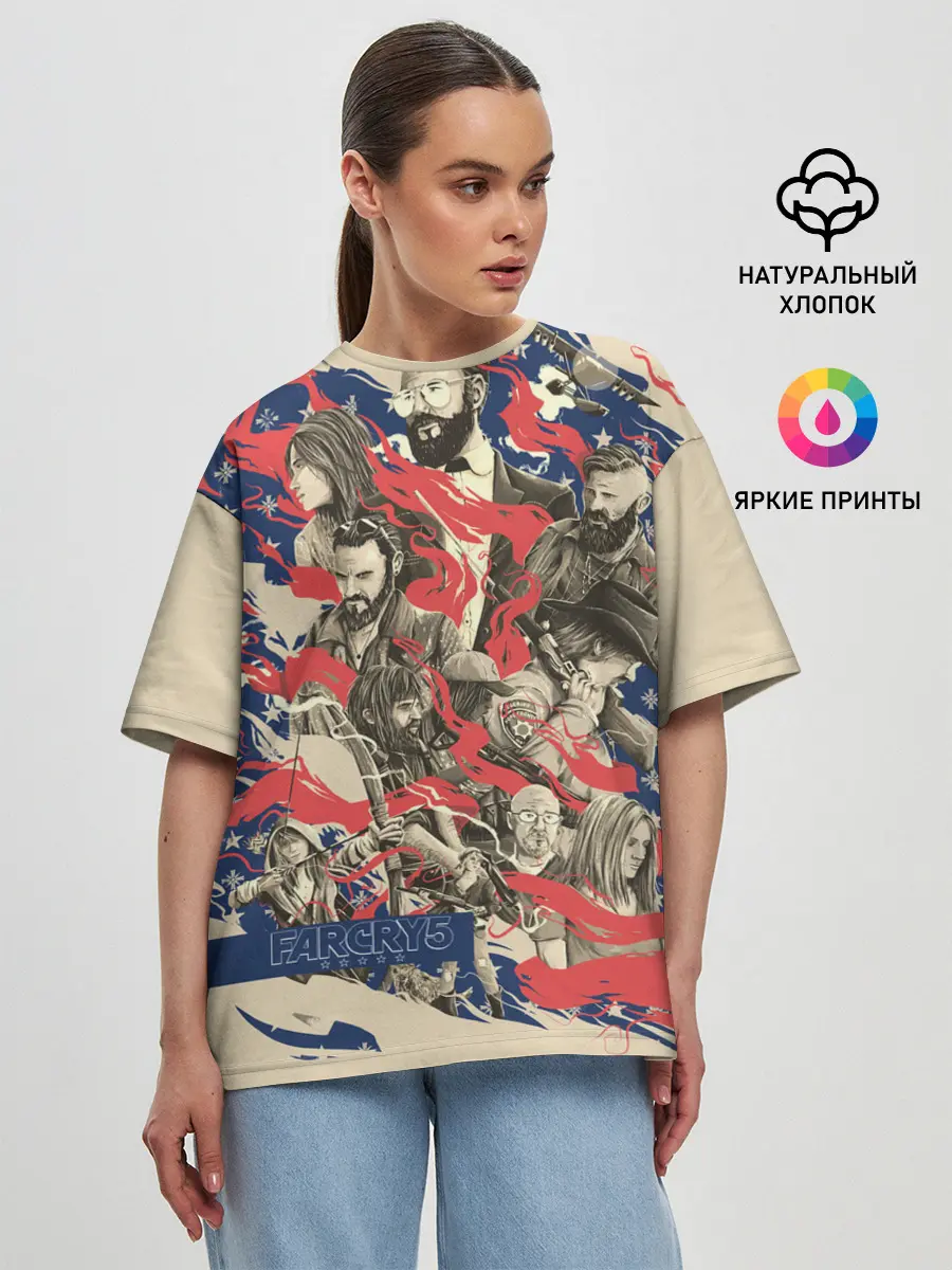 Женская футболка оверсайз / Far Cry 5