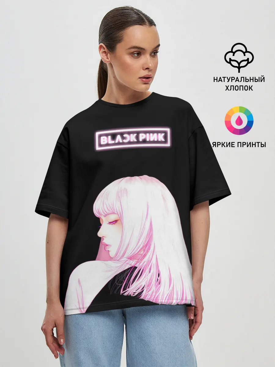 Женская футболка оверсайз / Лиса БП