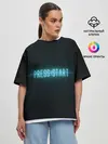 Женская футболка оверсайз / Старт - игра окончена