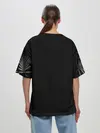 Женская футболка оверсайз / Чами Паппитсон Чёрный клевер