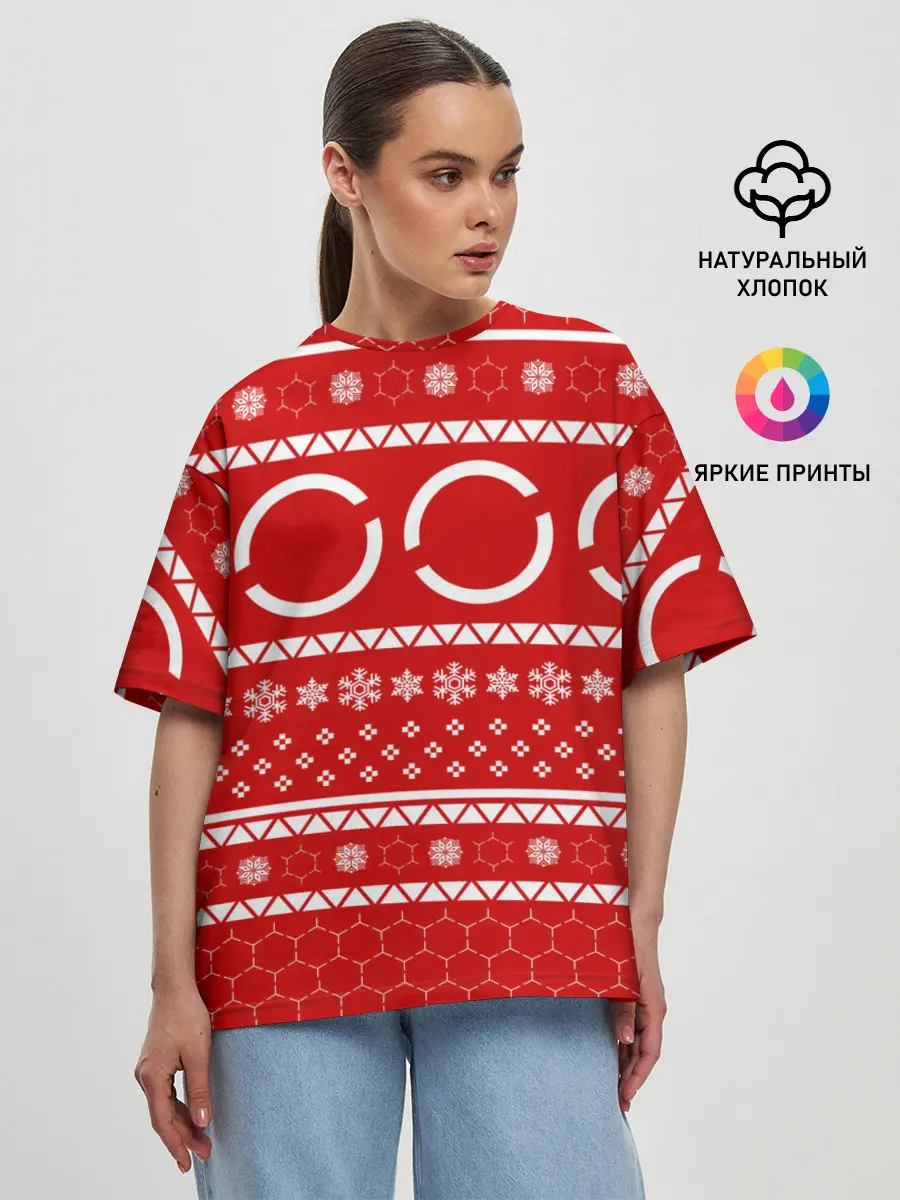 Женская футболка оверсайз / СВИТЕР DETROIT BECOME HUMAN