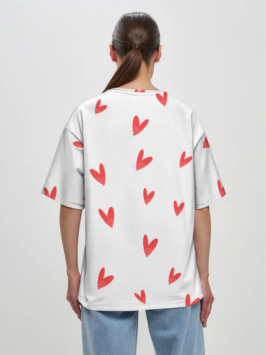 Женская футболка оверсайз / ОТЕЛЬ ХАЗБИН НОВОГОДНИЙ