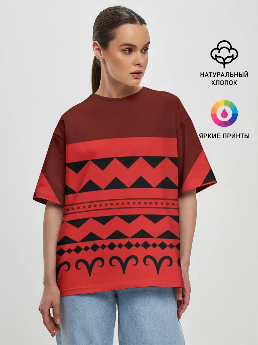 Женская футболка оверсайз / Отель Хазбин Чарли