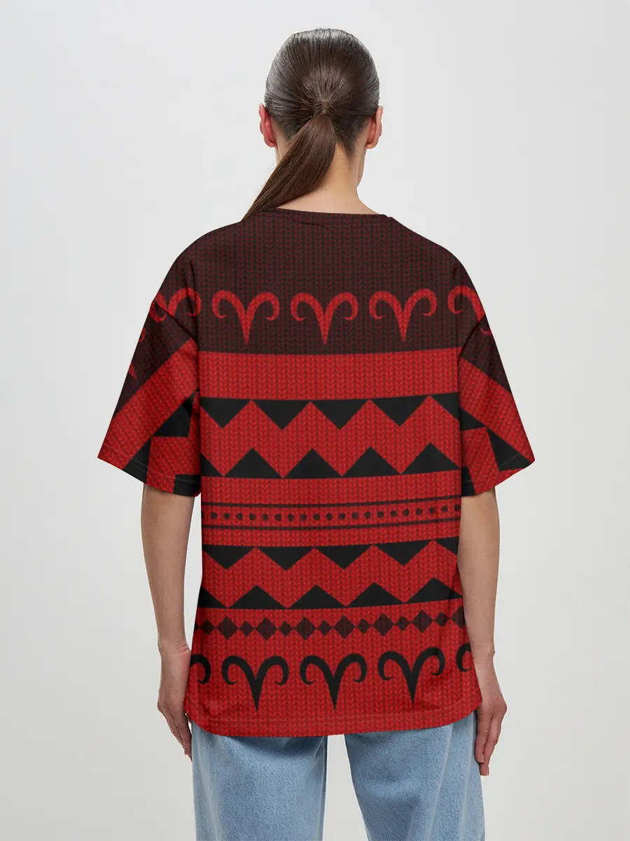 Женская футболка оверсайз / Отель Хазбин Чарли