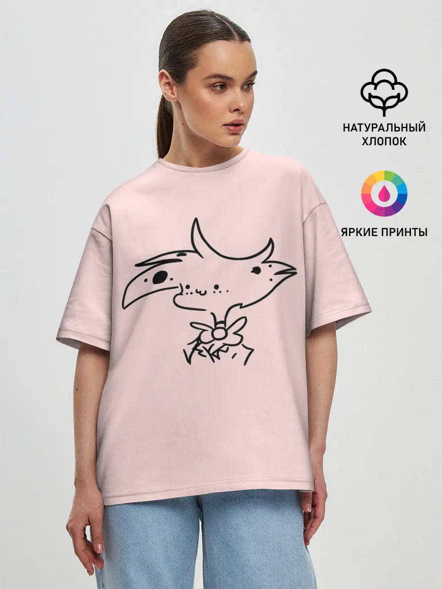 Женская футболка оверсайз / Отель Хазбин