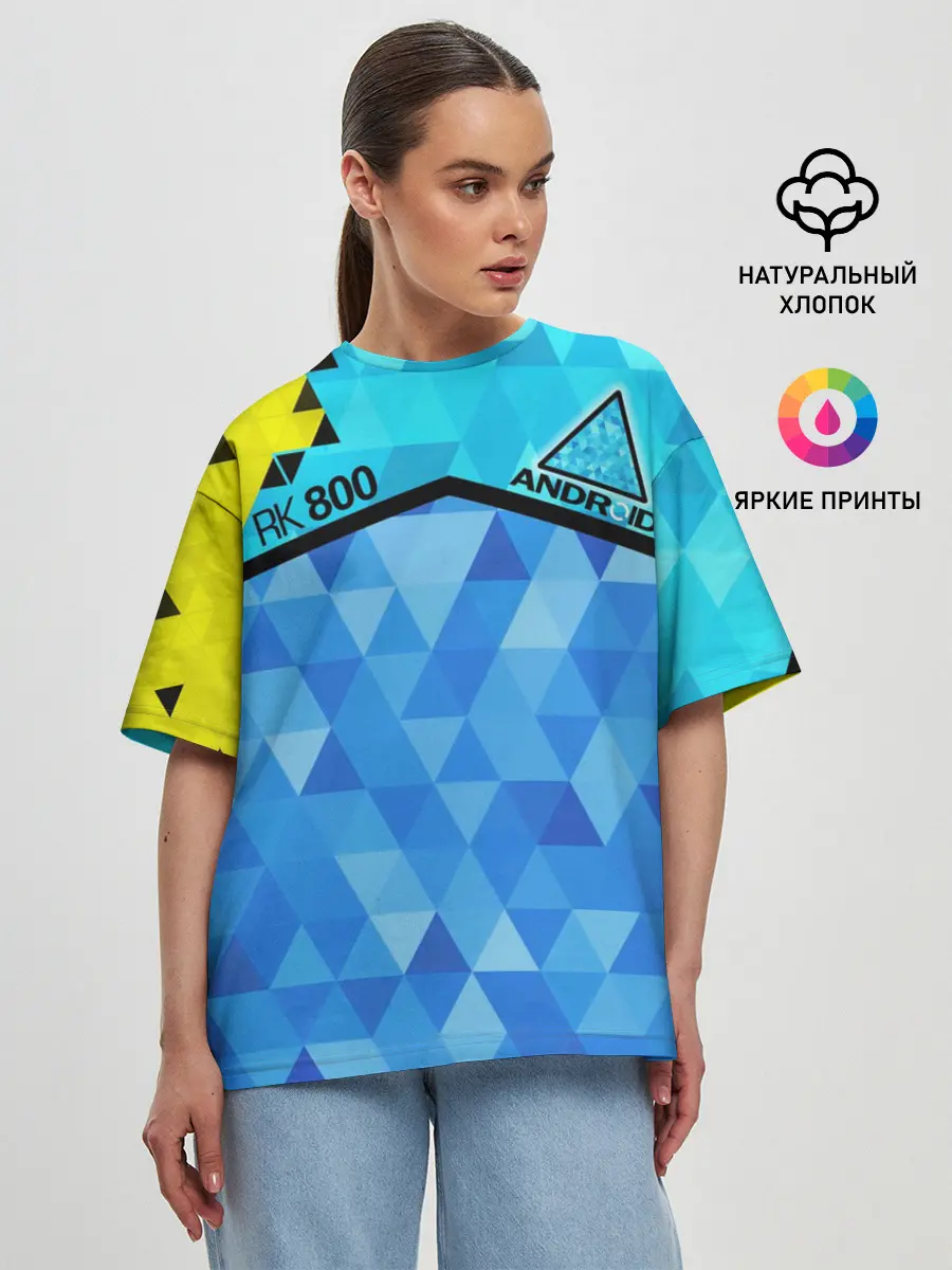 Женская футболка оверсайз / DETROIT: BECOME HUMAN.