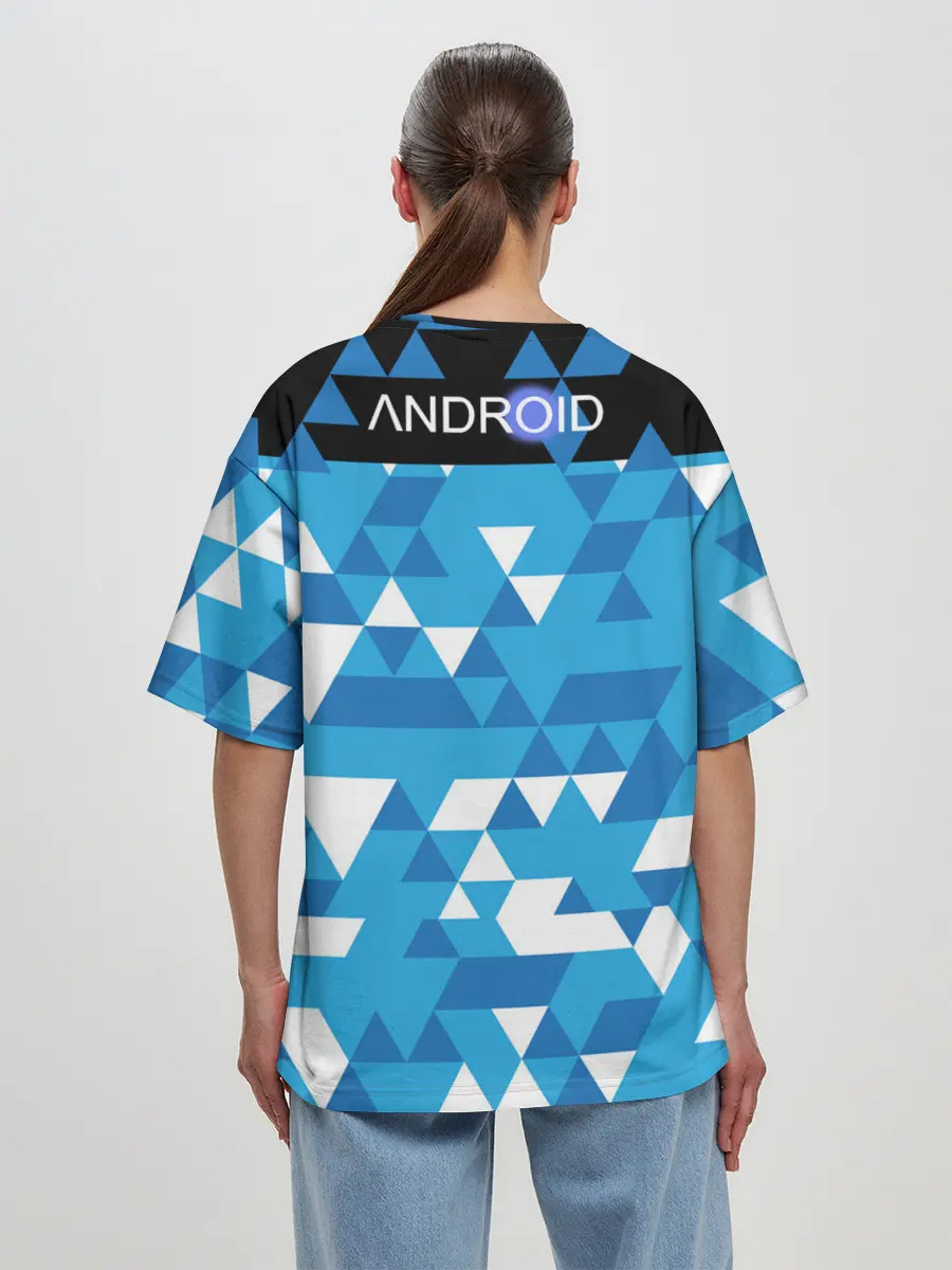 Женская футболка оверсайз / Detroit:become