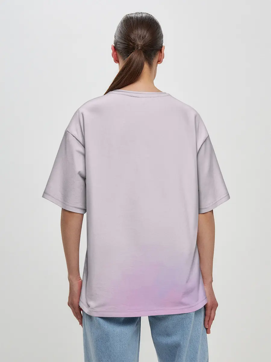 Женская футболка оверсайз / Кёкусинкай девушка