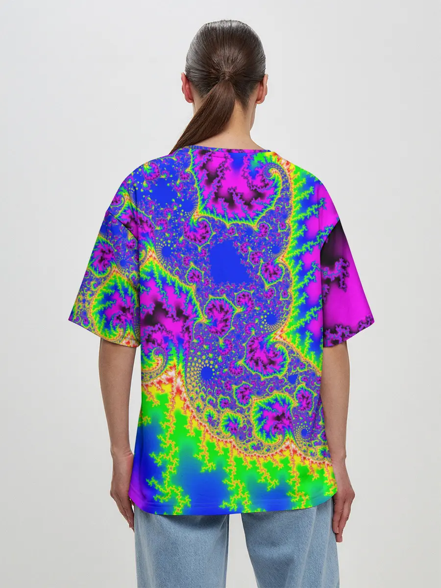 Женская футболка оверсайз / NEON&ACID