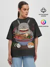 Женская футболка оверсайз / Голодный Тоторо
