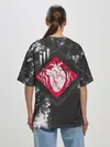 Женская футболка оверсайз / DBD - beating heart