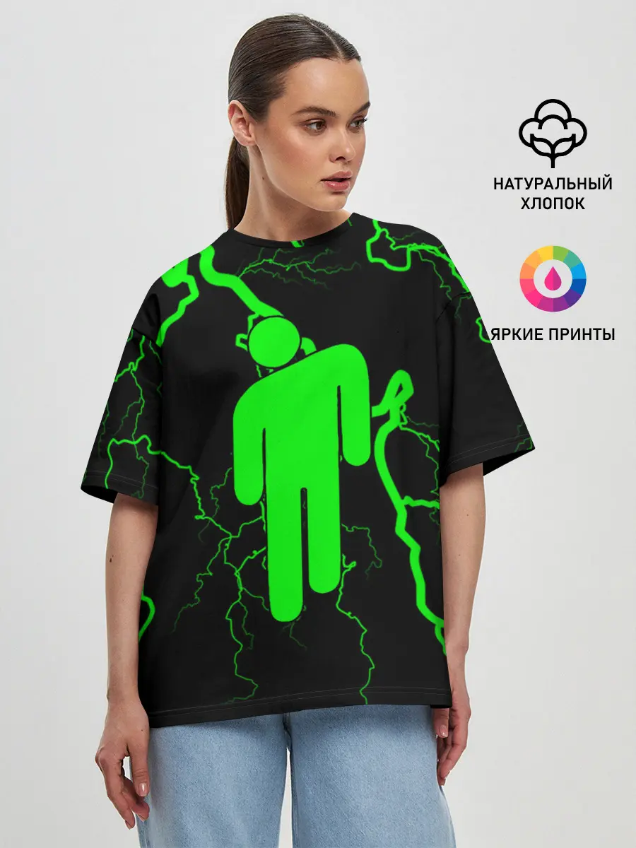 Женская футболка оверсайз / BILLIE EILISH